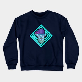 man's face Crewneck Sweatshirt